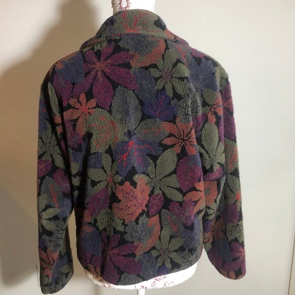 Vintage Kellysport Floral Fleece Jacket – Made in Canada - Picture 6 of 9